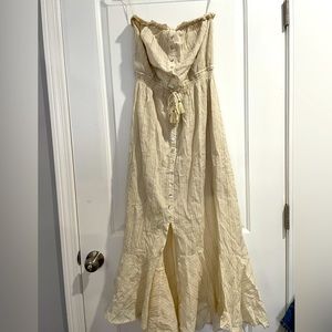 Strapless maxi dress